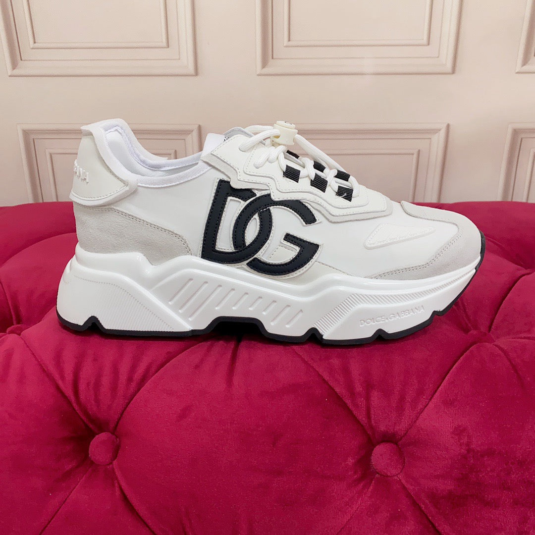 D*G  Premium Leather Casual Sneakers - Designer Unisex Shoes in 5 Colors