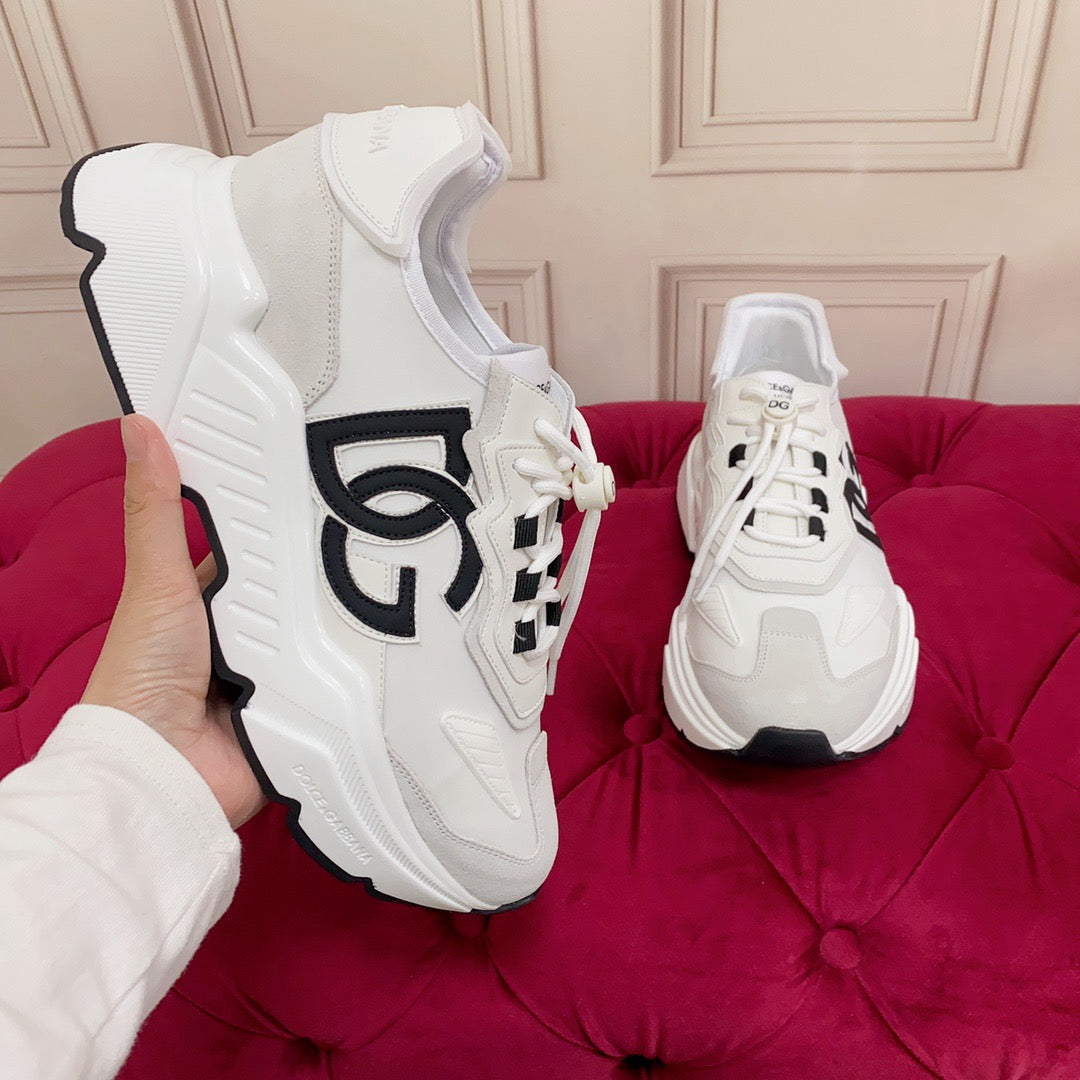 D*G  Premium Leather Casual Sneakers - Designer Unisex Shoes in 5 Colors