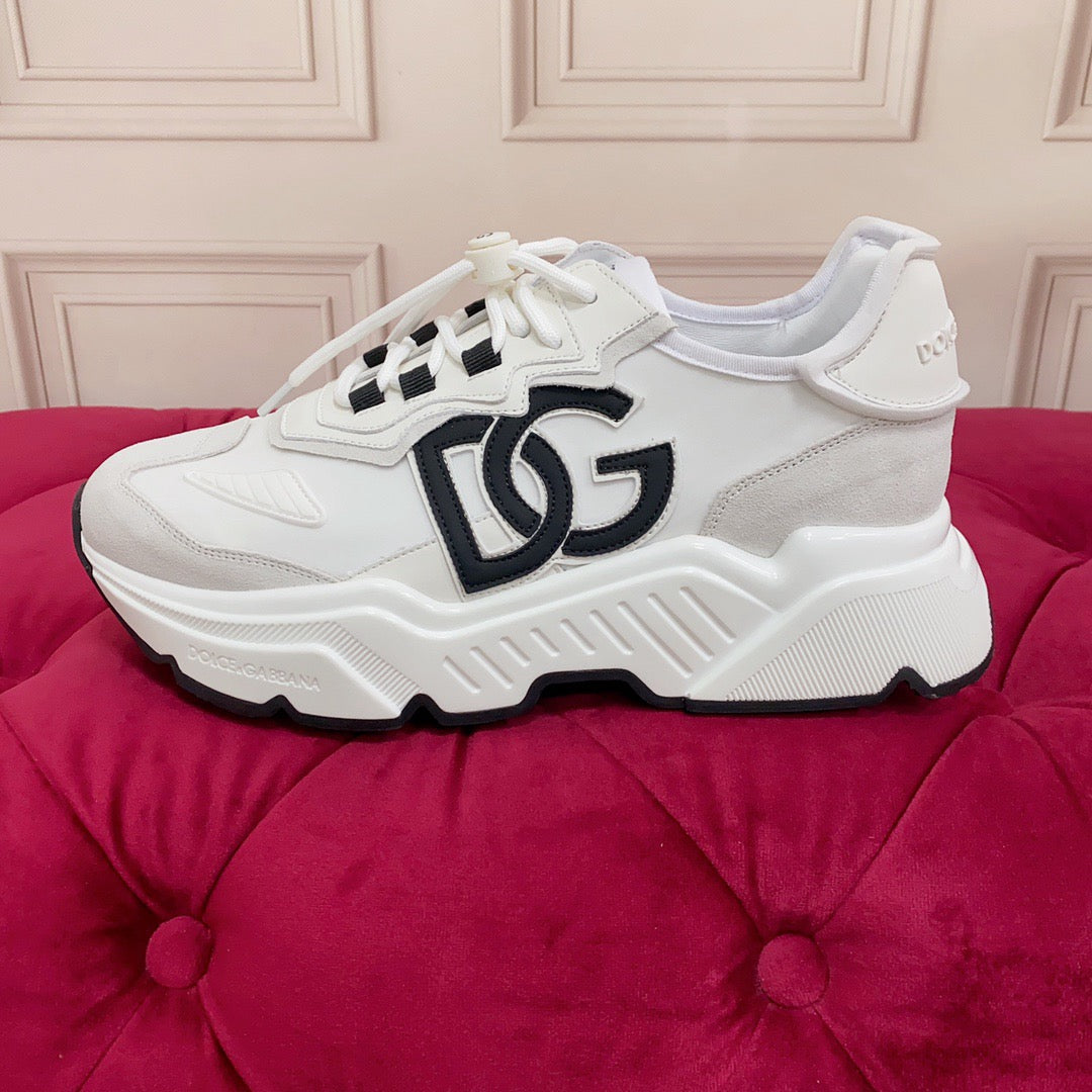 D*G  Premium Leather Casual Sneakers - Designer Unisex Shoes in 5 Colors