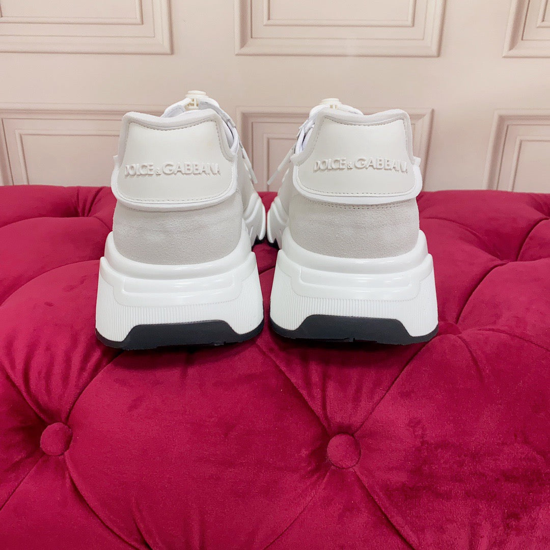 D*G  Premium Leather Casual Sneakers - Designer Unisex Shoes in 5 Colors
