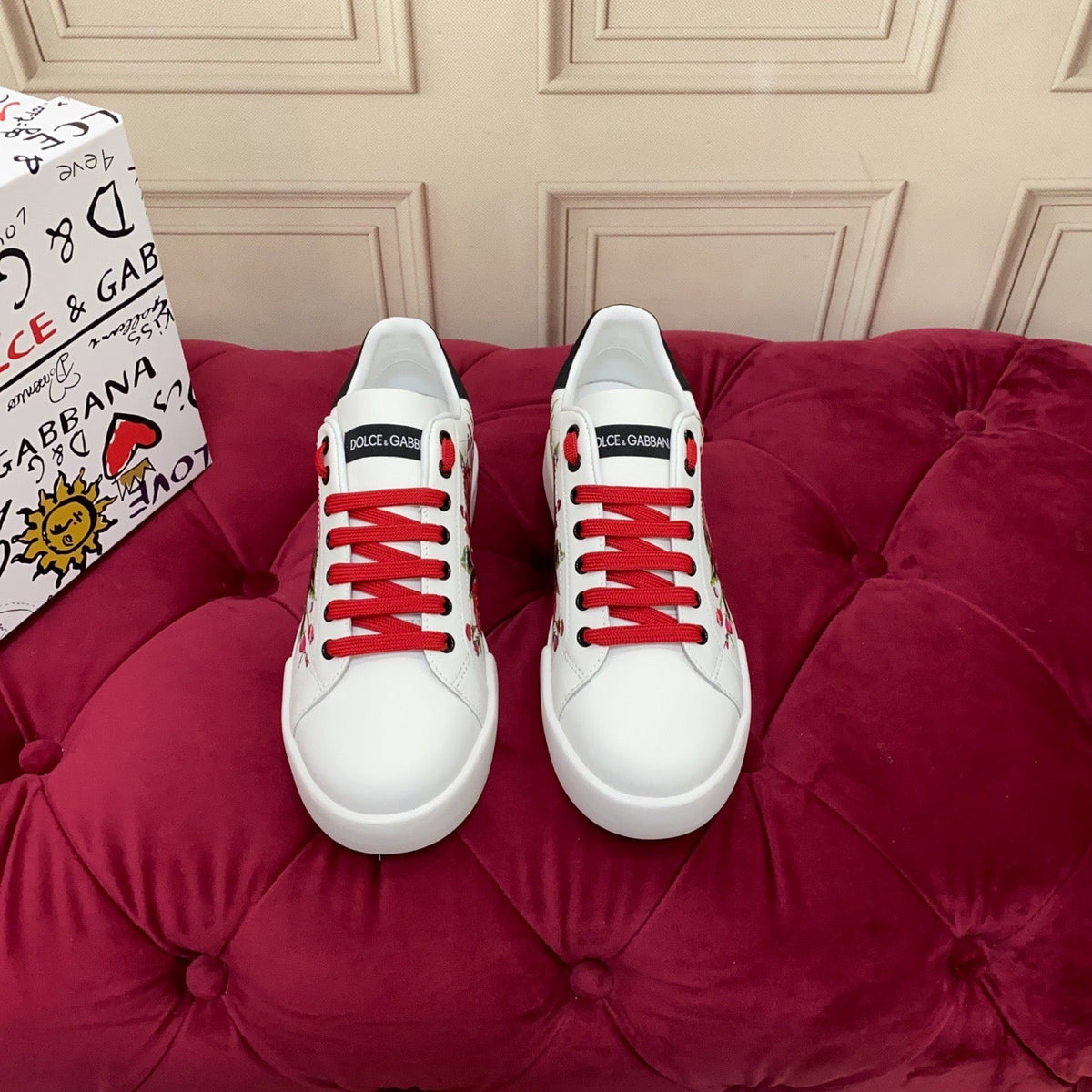 D*GLuxury Genuine Leather Casual Sneakers - Italian Designer Unisex Shoes