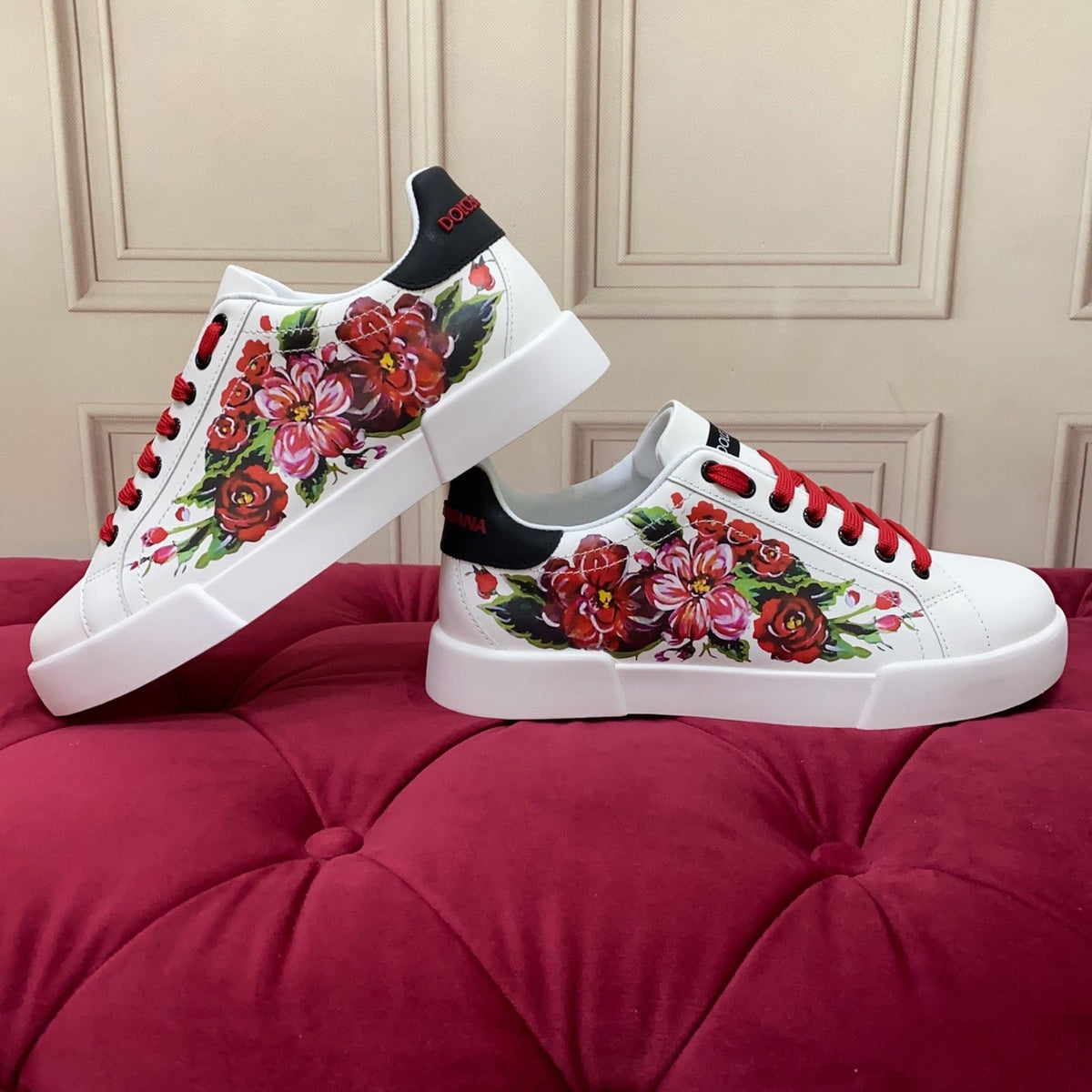 D*GLuxury Genuine Leather Casual Sneakers - Italian Designer Unisex Shoes