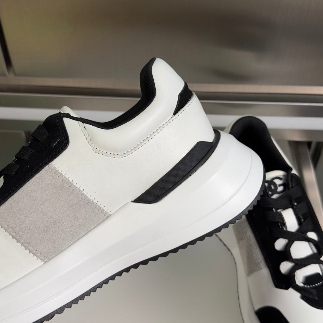 D*G Premium Leather Casual Sneakers - Designer Unisex Shoes in 3 Colors