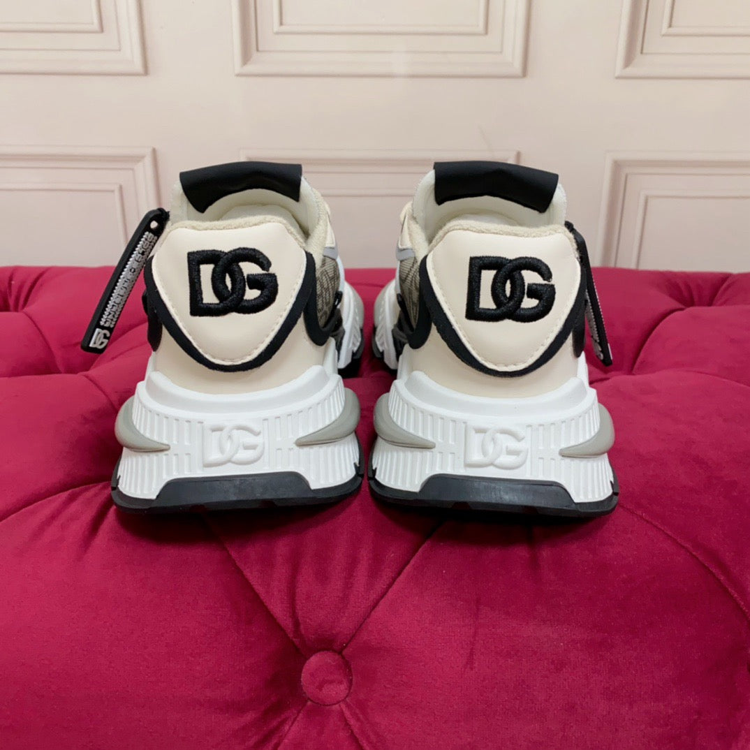 D*G  Luxury Genuine Leather Casual Sneakers - Italian Designer Unisex Shoes