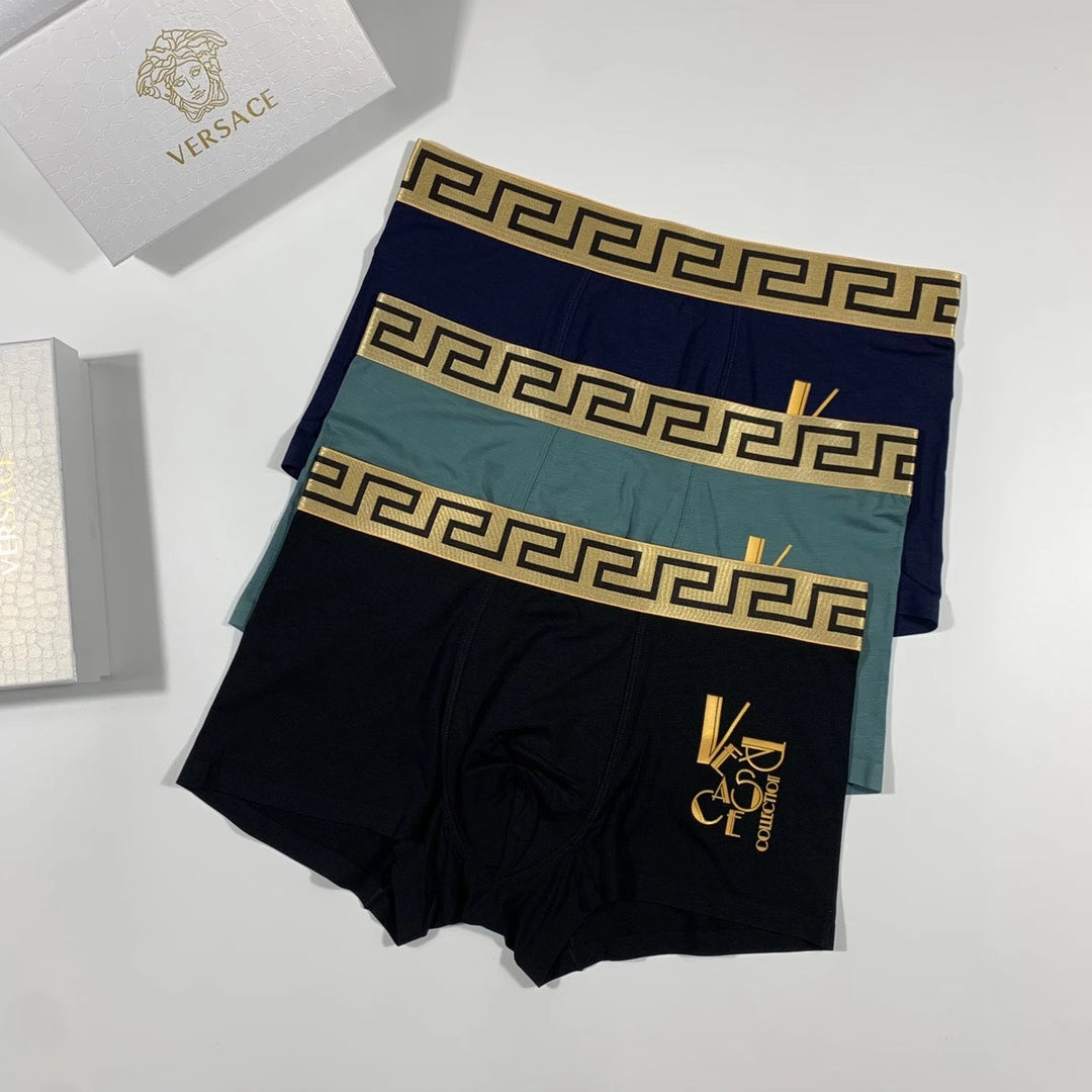 Versace Modal Men's Boxer Briefs - 3-Piece Box