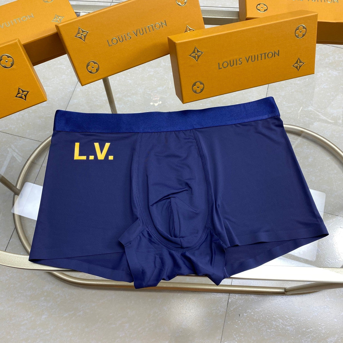 Louis Vuitton Initial And Monogram-Style Graphics Men's Boxer Briefs - 3-Piece Box