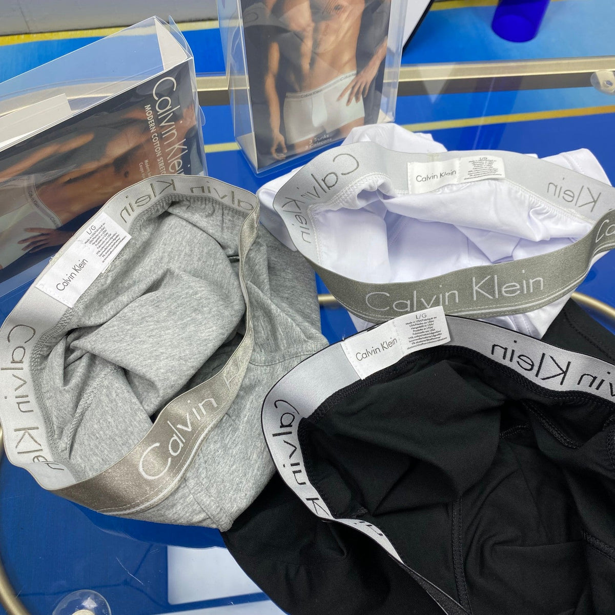 Calvin Klein Broad Logo Waistbands Men's Boxer Briefs