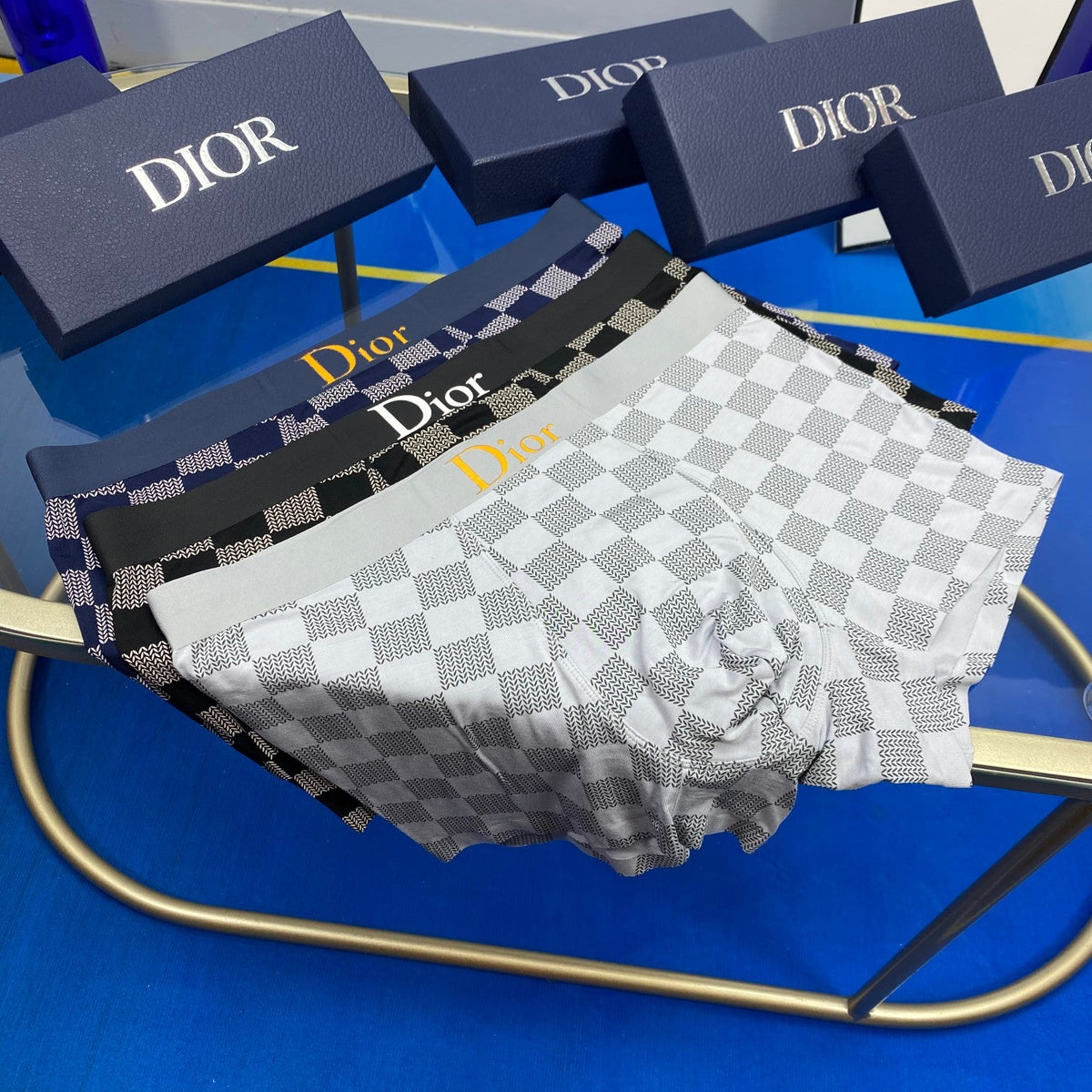 Dior Men's Cotton Boxer Briefs - 3-Piece Box