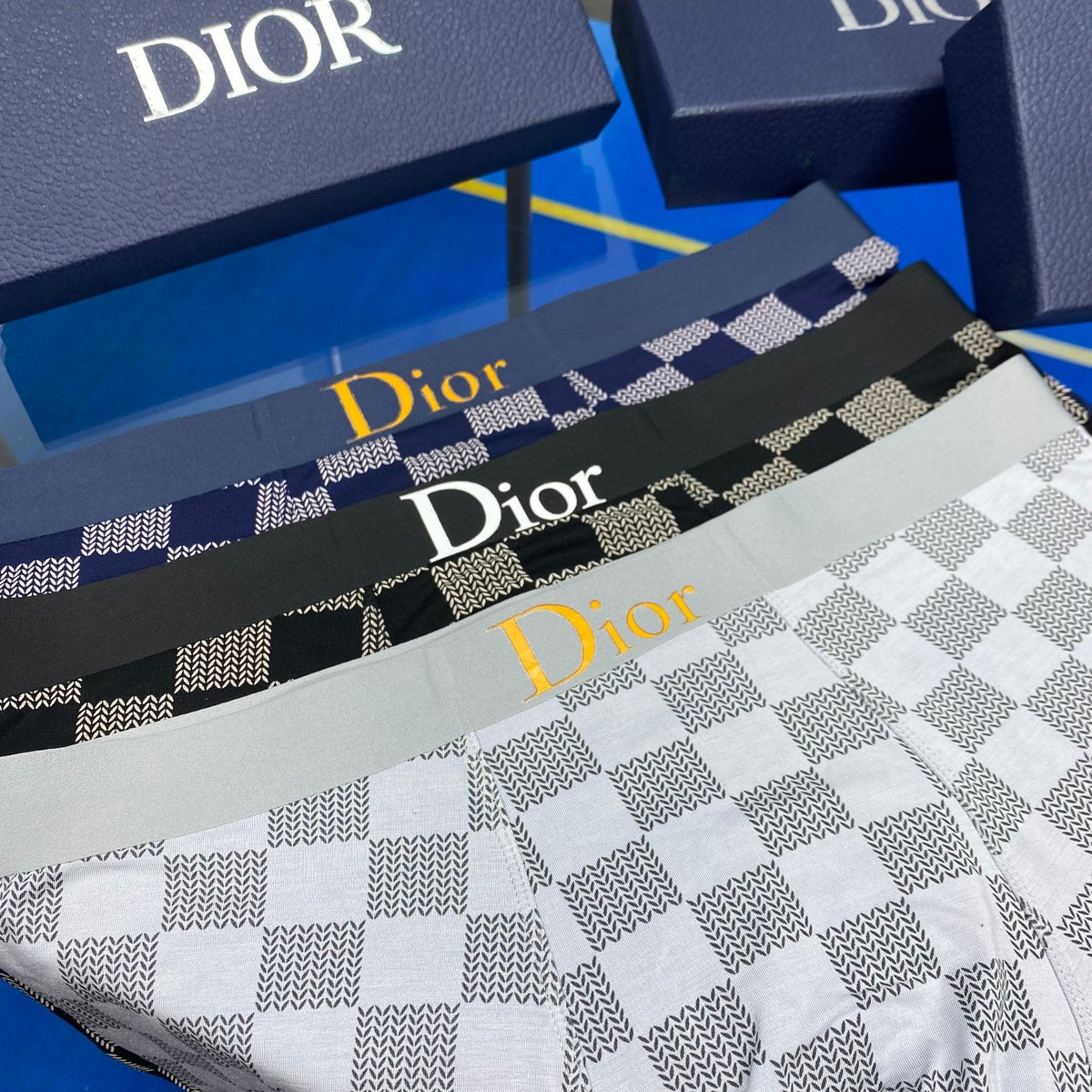 Dior Men's Cotton Boxer Briefs - 3-Piece Box
