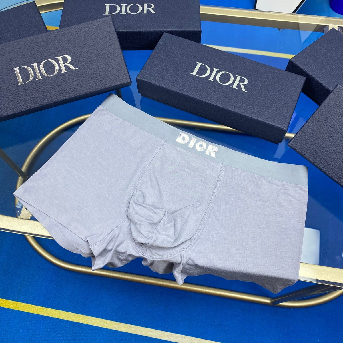 Dior Colour-Block Boxer Briefs 3-Piece Box Collection Essentials