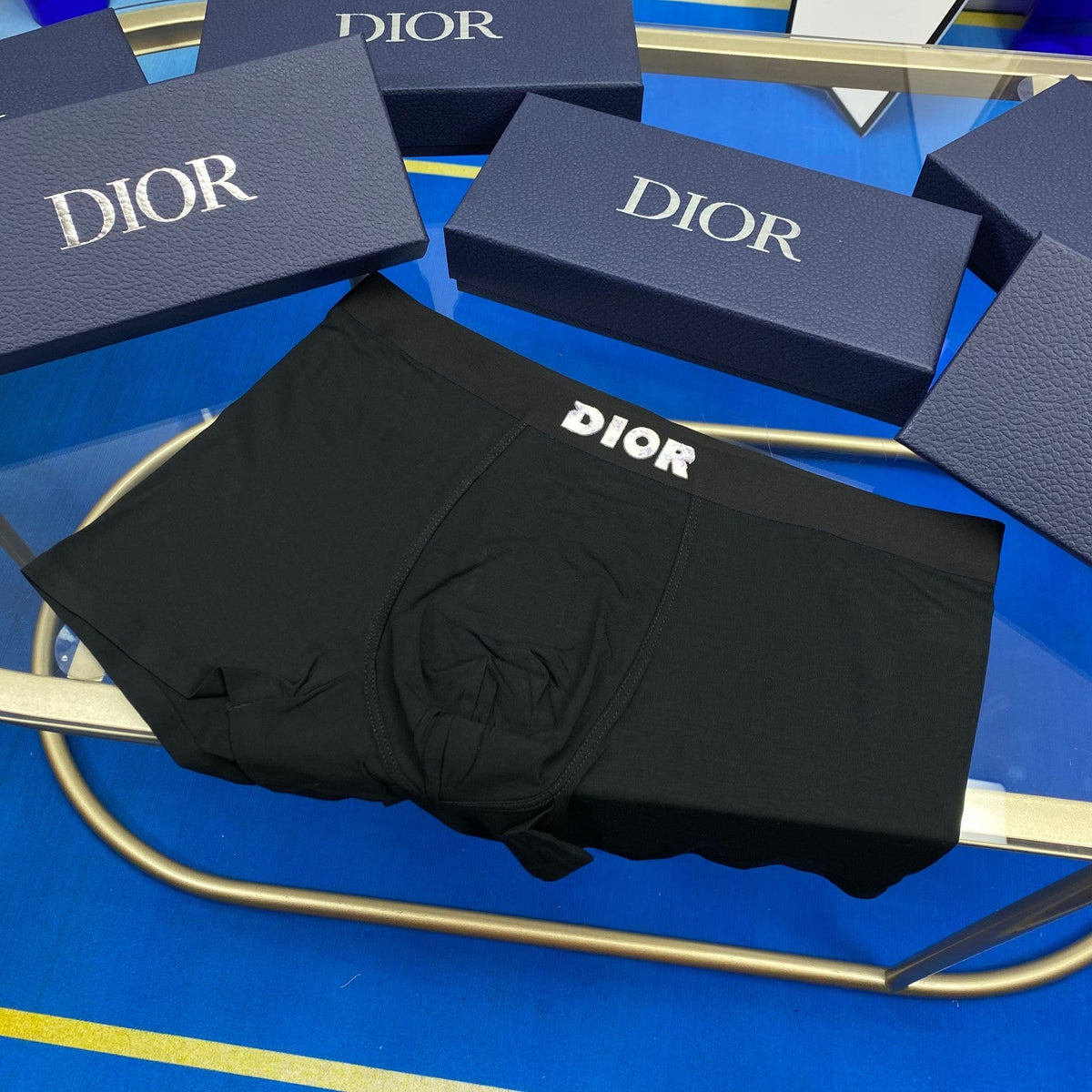 Dior Colour-Block Boxer Briefs 3-Piece Box Collection Essentials