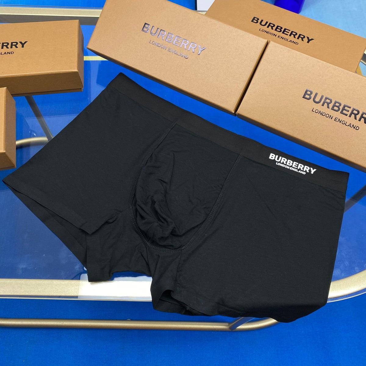 Burberry Modal Clean Wordmark Waistbands Men's Boxer Briefs - 3-Piece Box