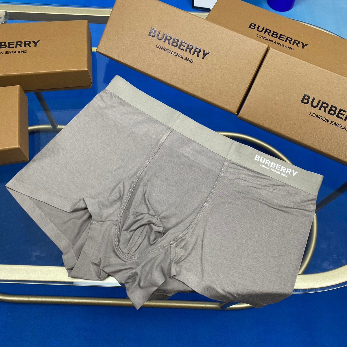 Burberry Modal Clean Wordmark Waistbands Men's Boxer Briefs - 3-Piece Box