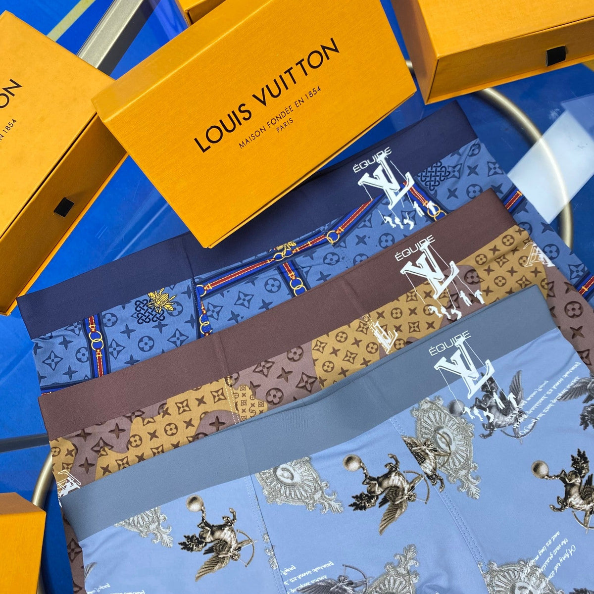 Louis Vuitton Ice-Silk Men's Boxer Briefs - 3-Piece Box