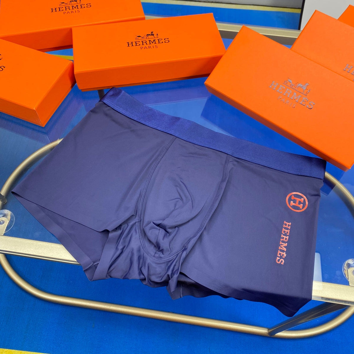 Hermes Ice-Silk Men's Boxer Briefs - 3-Piece Box