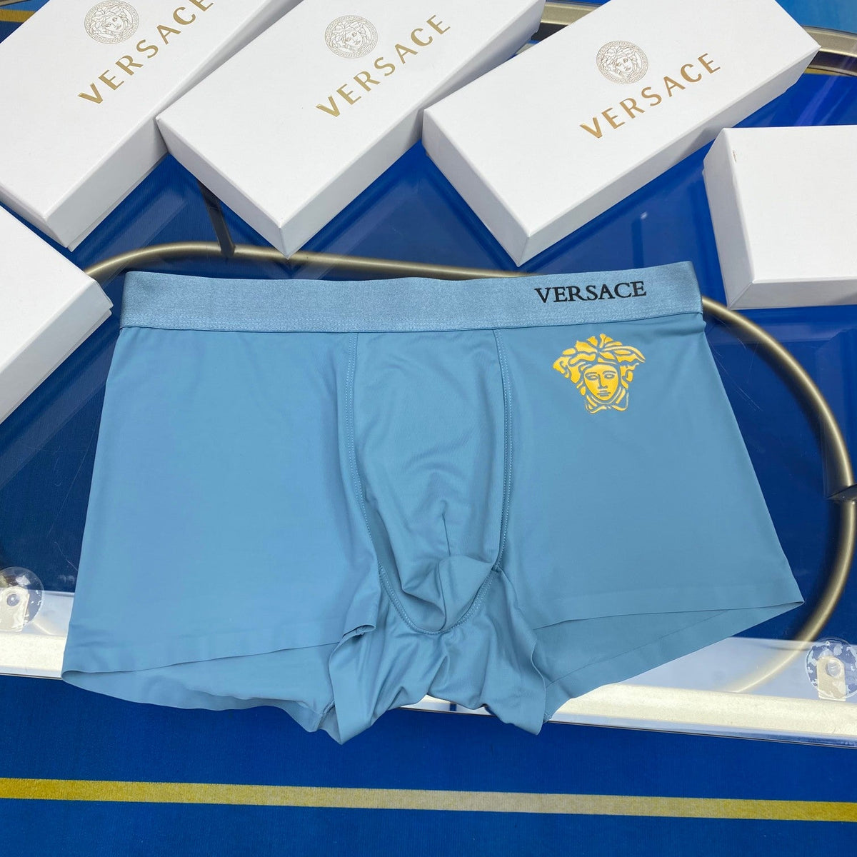 Versace Ice-Silk Men's Boxer Briefs - 3-Piece Box