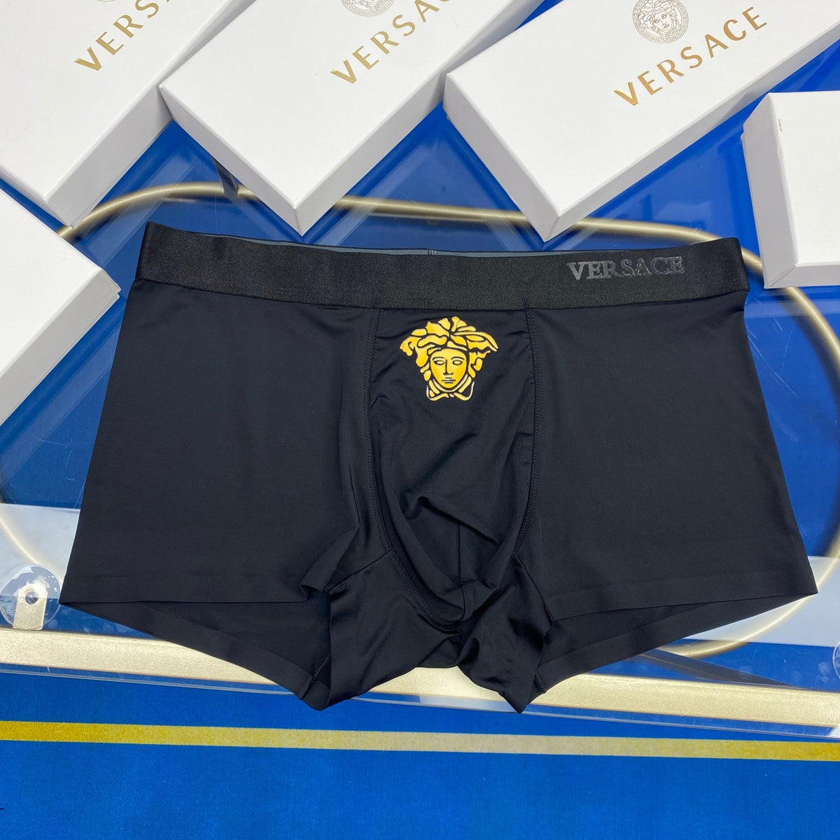 Versace Ice-Silk Men's Boxer Briefs - 3-Piece Box