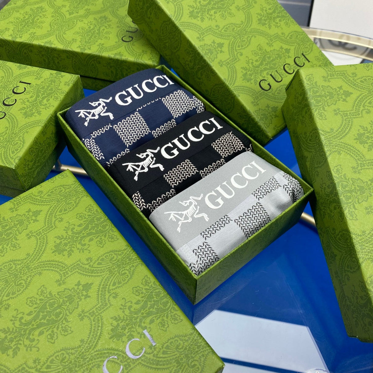 Gucci Men's Boxer Briefs - 3-Piece Box