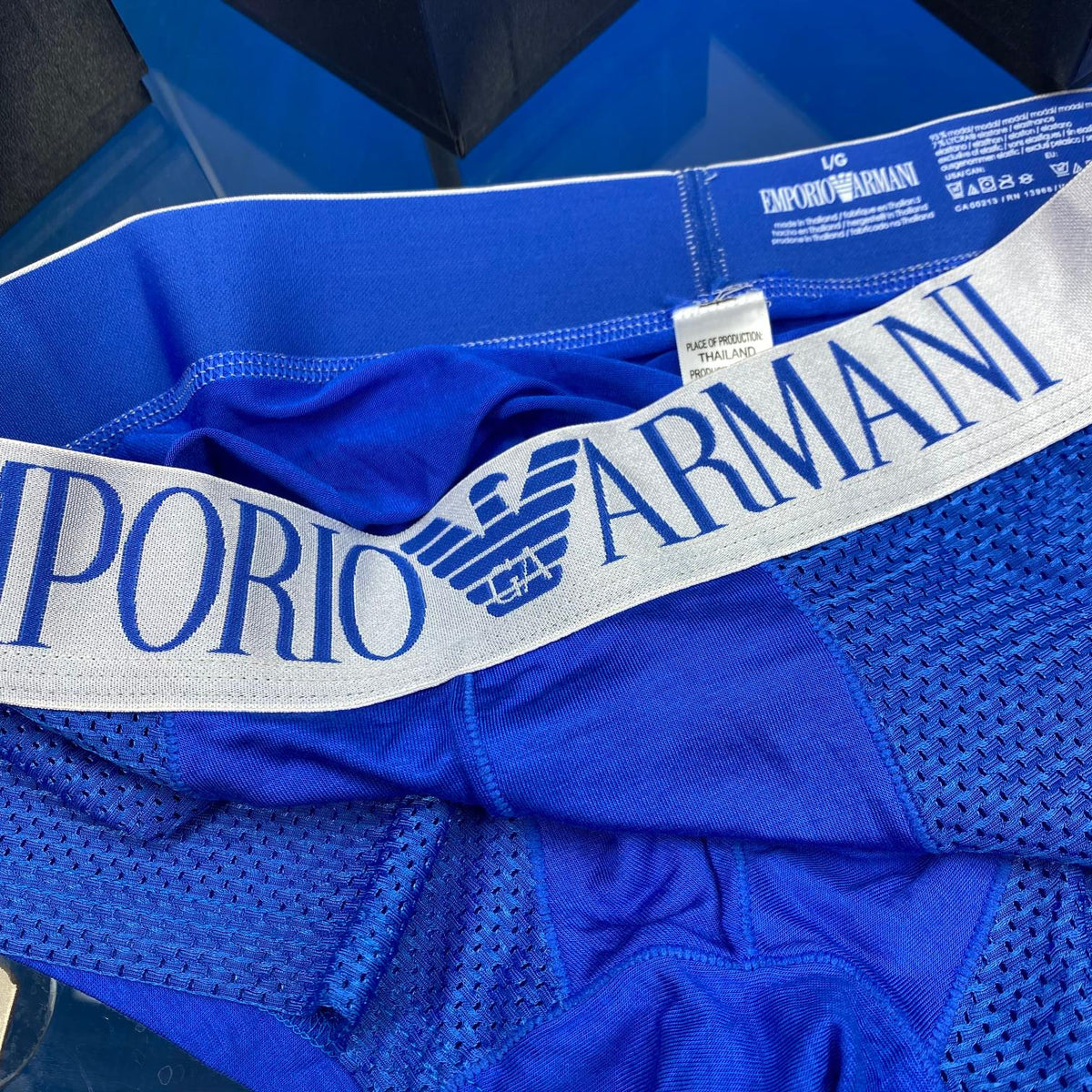 Armani Modal Visible Branded Waistband Or Emblem Details Men's Boxer Briefs - 3-Piece Box