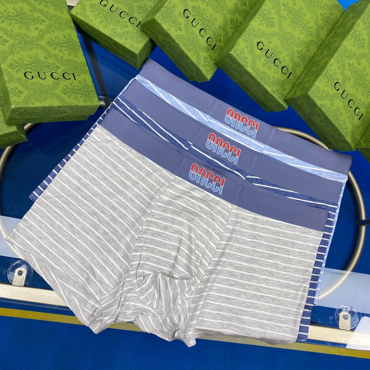 Cotton Men's Boxer Briefs - 3-Piece Box