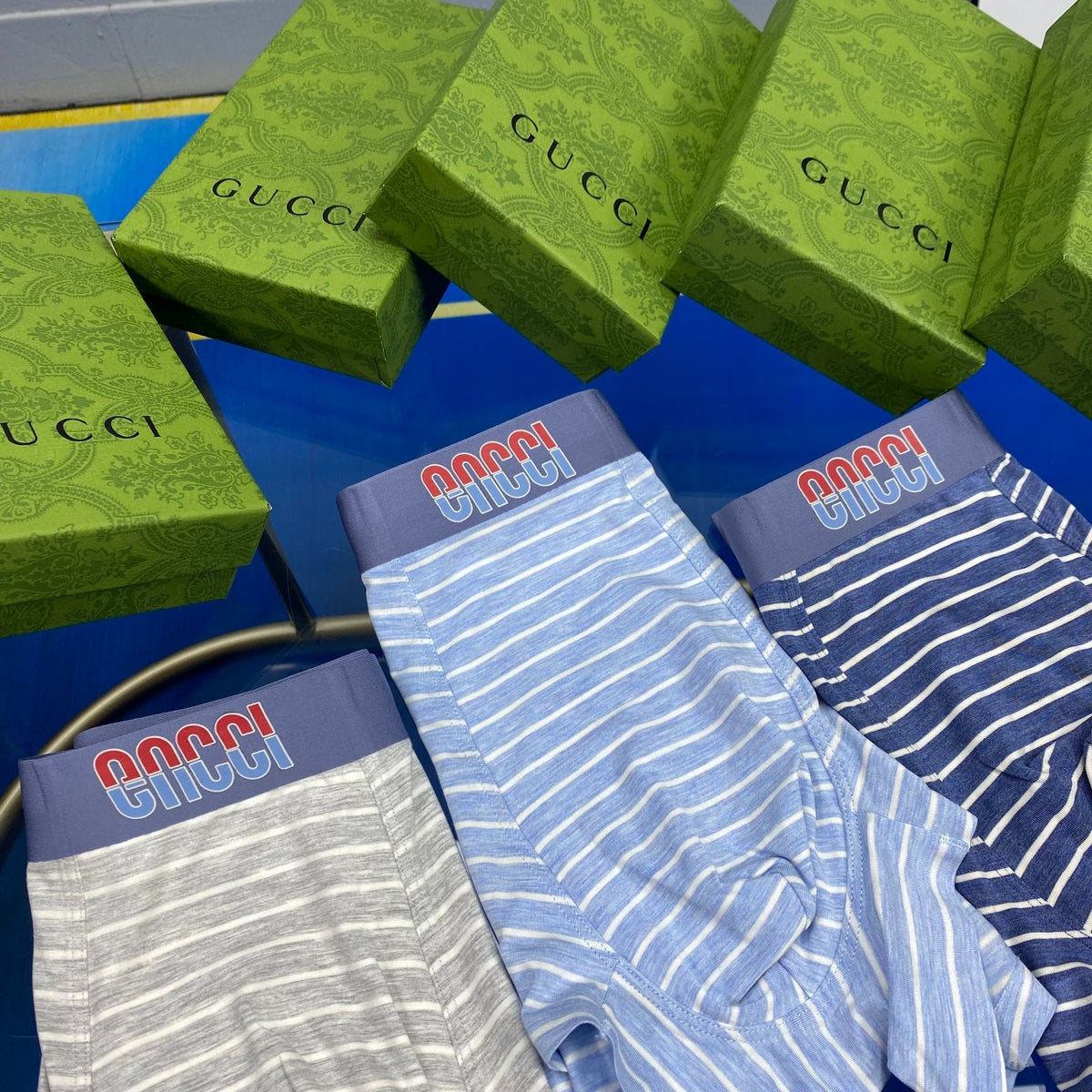 Cotton Men's Boxer Briefs - 3-Piece Box