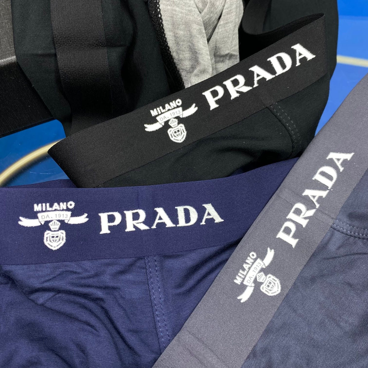 Prada Cotton Men's Boxer Briefs - 3-Piece Box