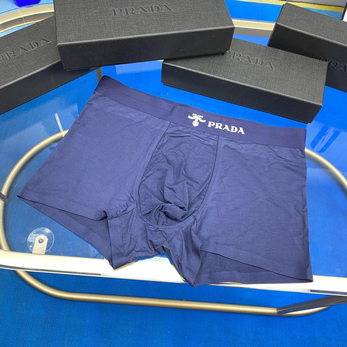 Prada Cotton Men's Boxer Briefs - 3-Piece Box