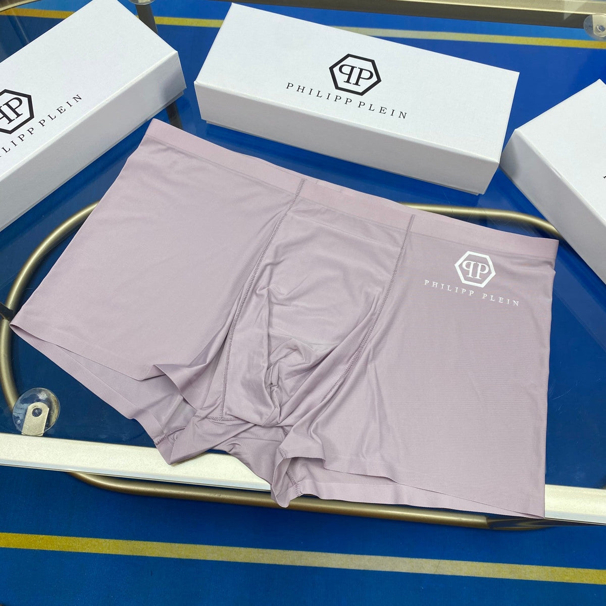 Philipp Plein Ice-Silk Men's Boxer Briefs - 3-Piece Box