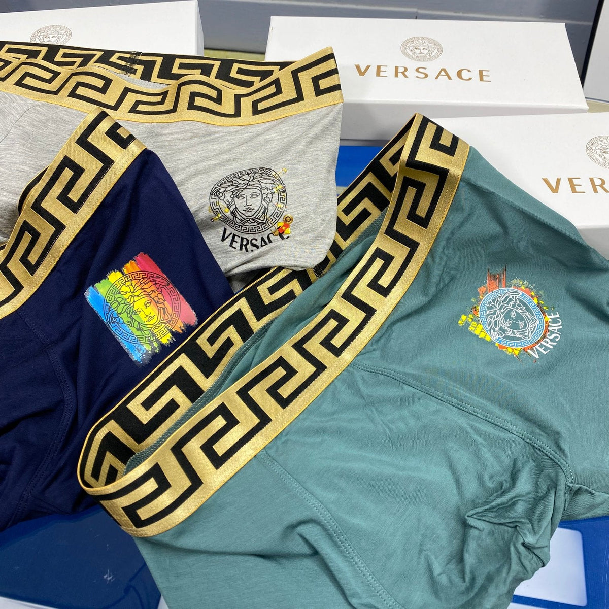 Versace Men's Boxer Briefs - 3-Piece Box
