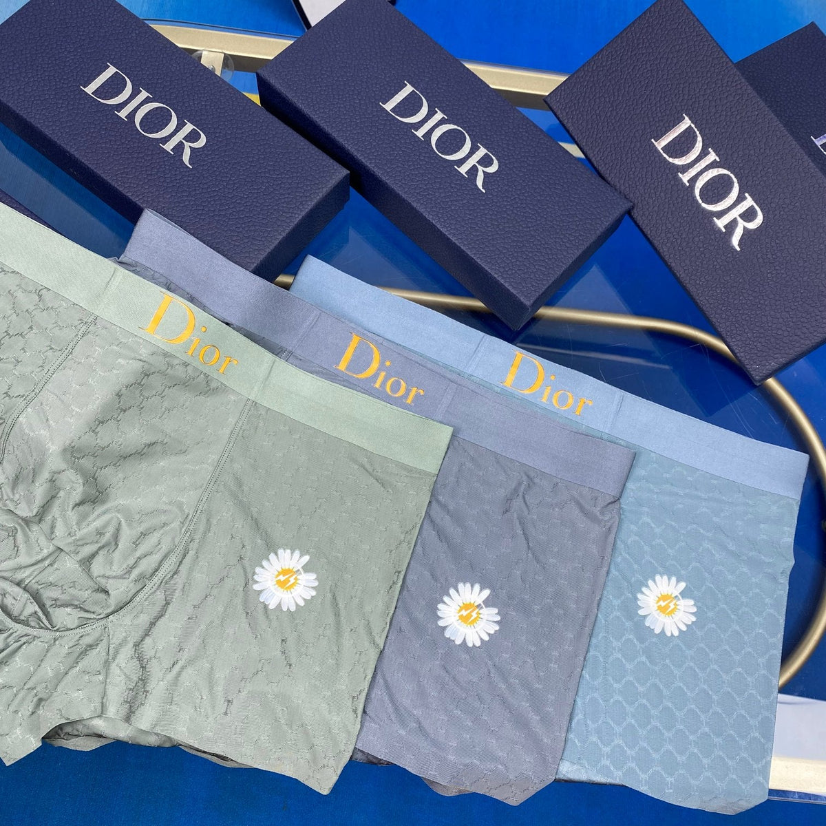 Dior Ice-Silk Men's Boxer Briefs - 3-Piece Box