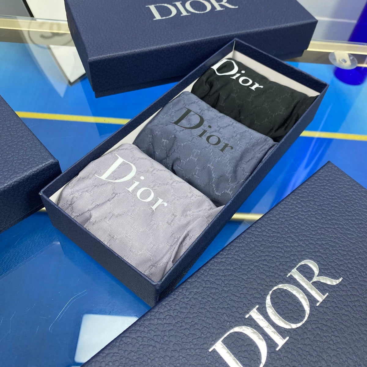 Dior Ice-Silk Men's Boxer Briefs - 3-Piece Box