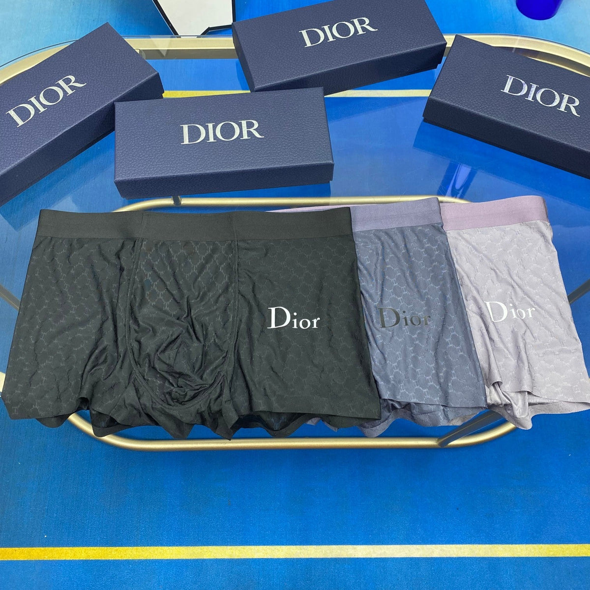 Dior Ice-Silk Men's Boxer Briefs - 3-Piece Box