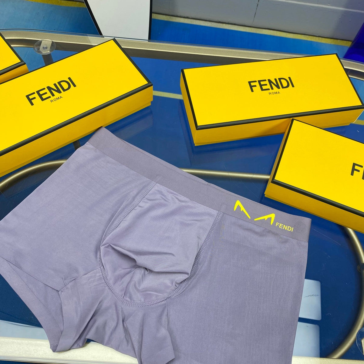 Fendi Ice-Silk Men's Boxer Briefs - 3-Piece Box