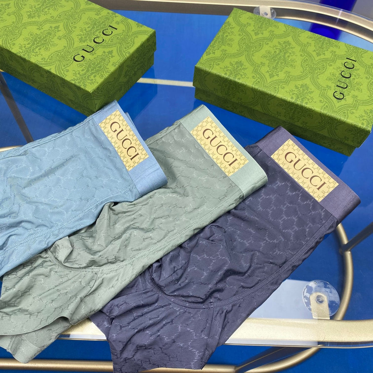 Gucci Ice-Silk Men's Boxer Briefs - 3-Piece Box