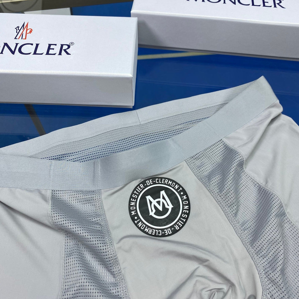 Moncler Cotton Visible Colour, Waistband And Emblem Details Men's Boxer Briefs - 3-Piece Box