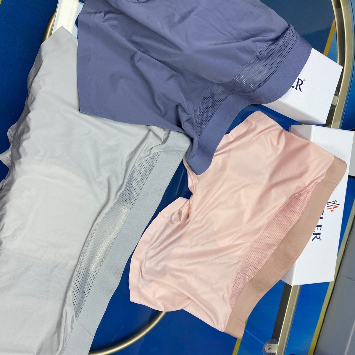 Moncler Cotton Visible Colour, Waistband And Emblem Details Men's Boxer Briefs - 3-Piece Box