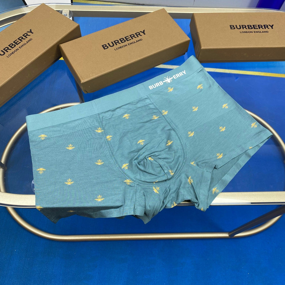 Burberry Modal Small Repeated Motifs Men's Boxer Briefs - 3-Piece Box