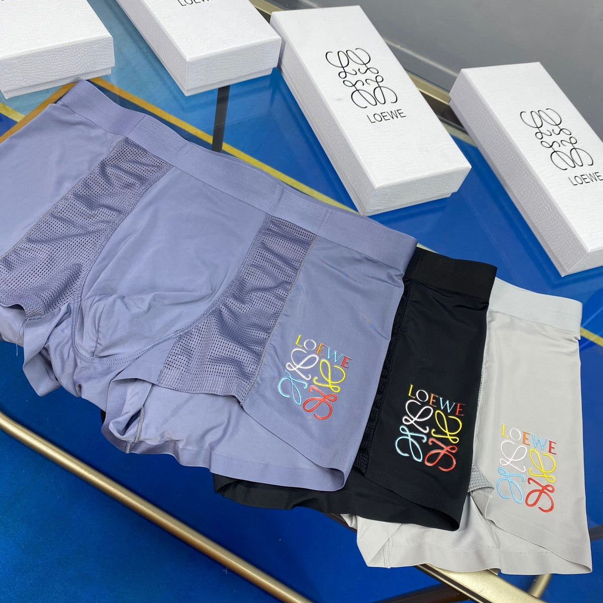 Givenchy Ice-Silk Men's Boxer Briefs - 3-Piece Box