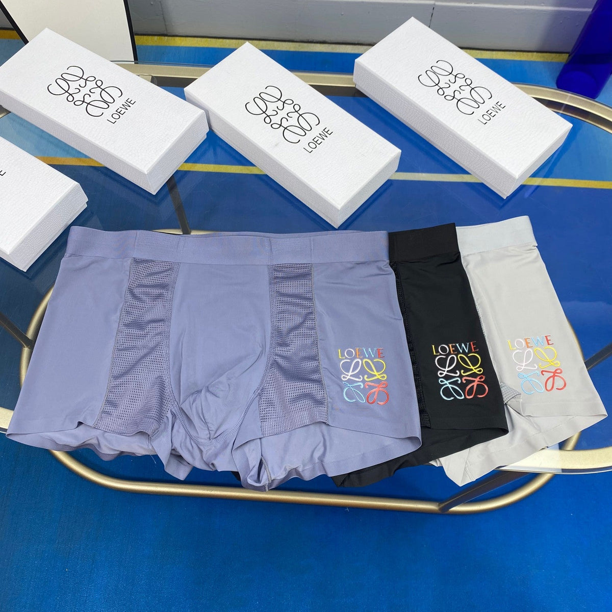 Loewe Ice-Silk Men's Boxer Briefs - 3-Piece Box