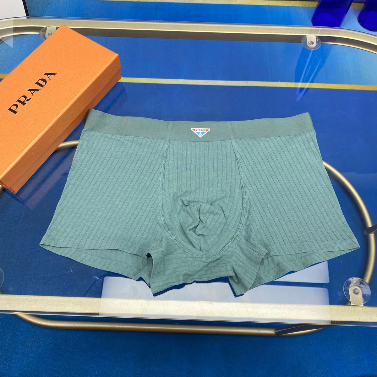 Prada Cotton Men's Boxer Briefs - 3-Piece Box