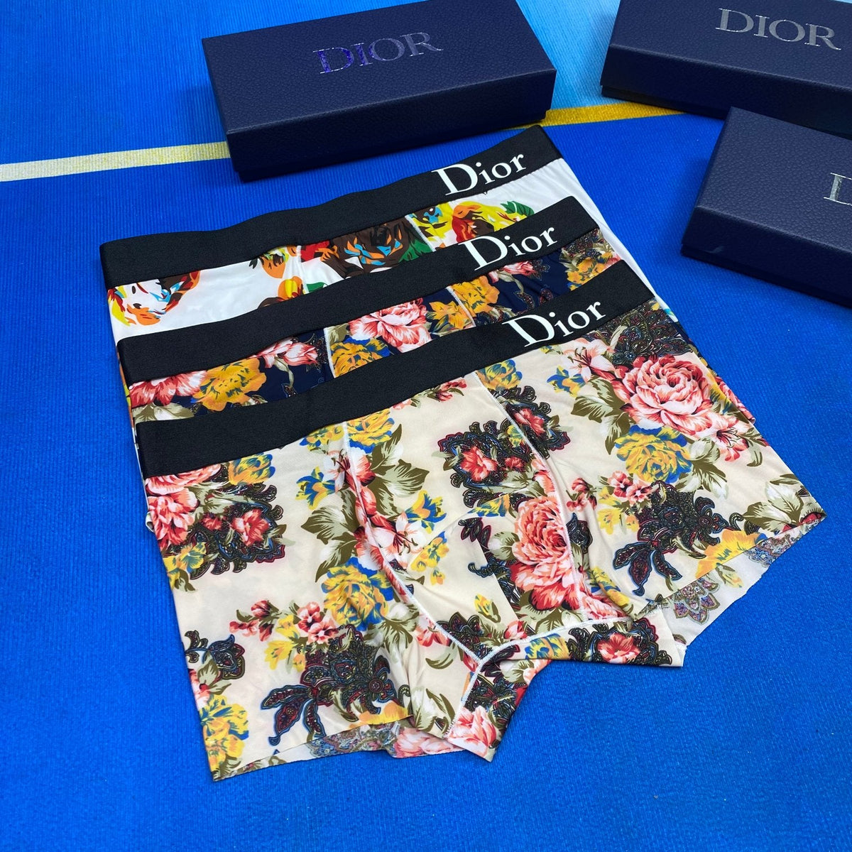 Dior Ice-Silk Men's Boxer Briefs - 3-Piece Box