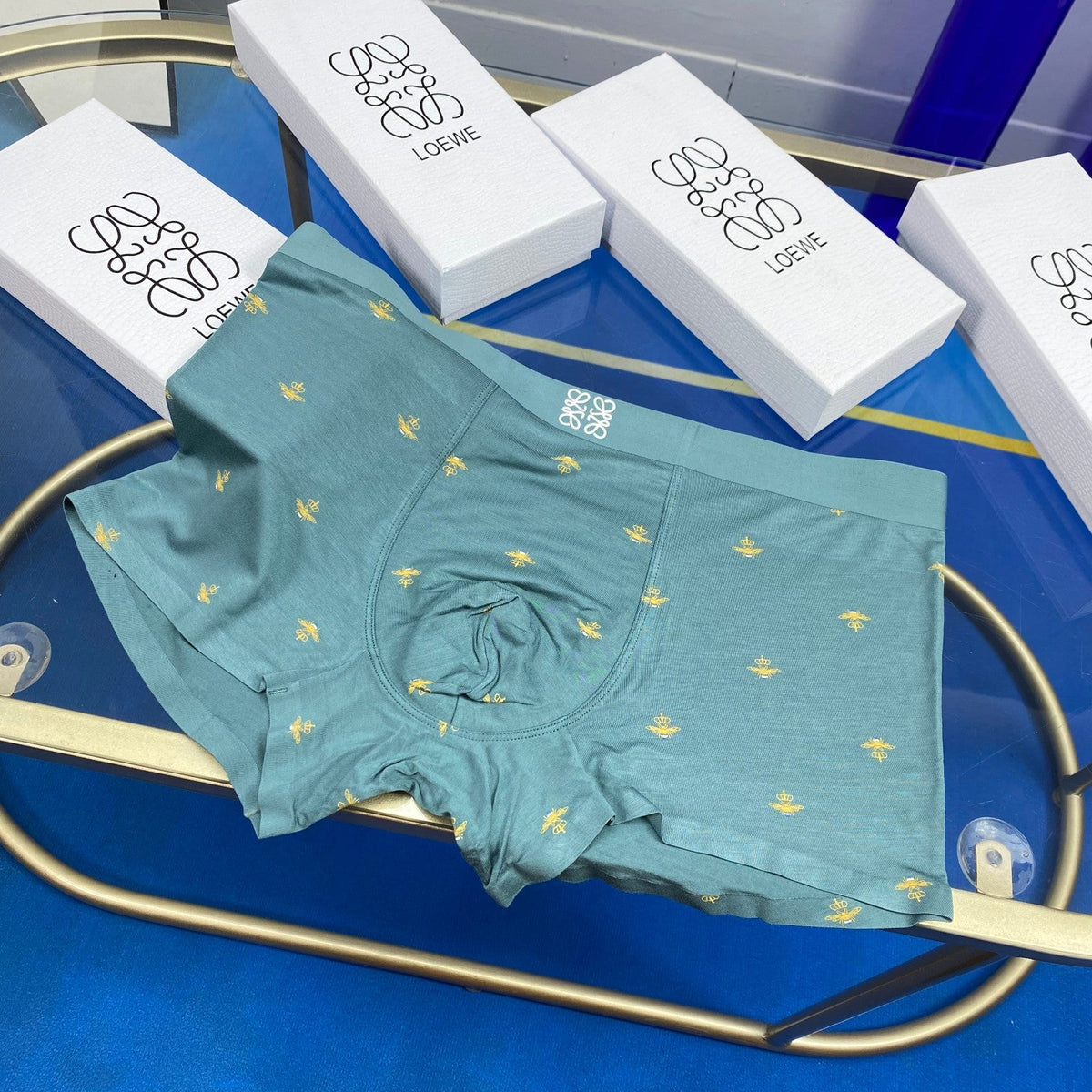 Loewe Visible Branded Waistband Or Emblem Details Men's Boxer Briefs - 3-Piece Box