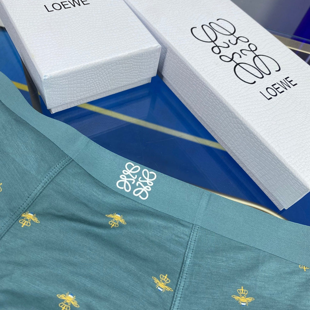 Loewe Visible Branded Waistband Or Emblem Details Men's Boxer Briefs - 3-Piece Box