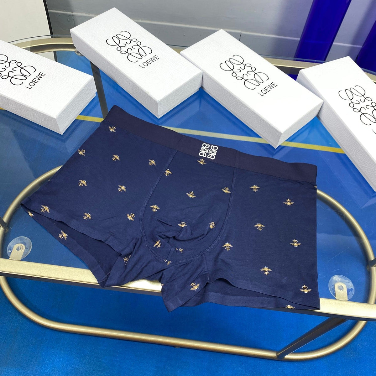 Loewe Visible Branded Waistband Or Emblem Details Men's Boxer Briefs - 3-Piece Box