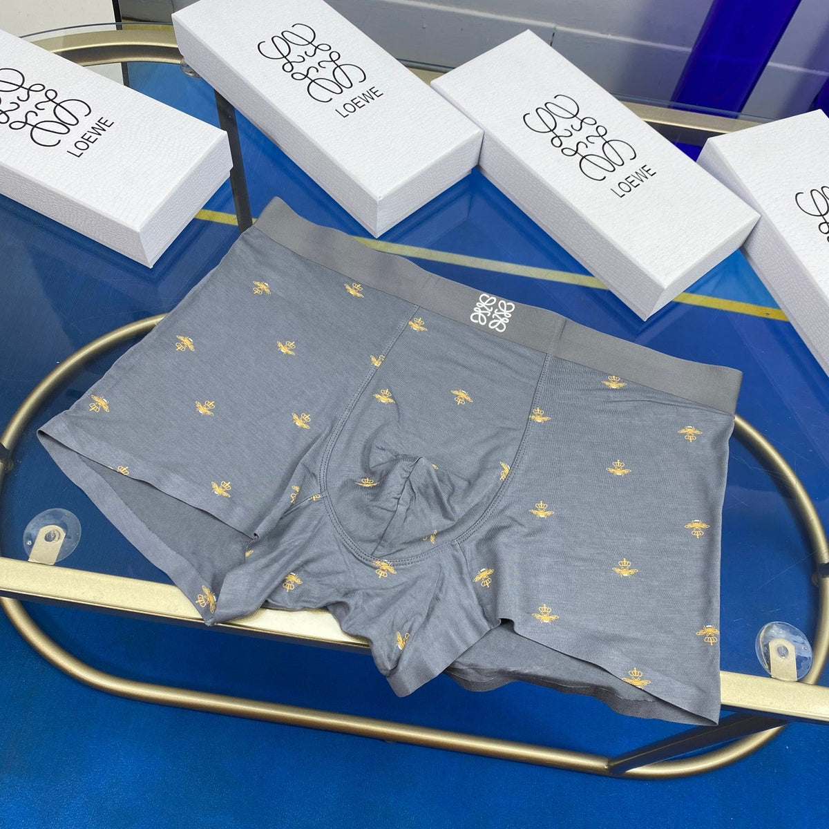 Loewe Visible Branded Waistband Or Emblem Details Men's Boxer Briefs - 3-Piece Box
