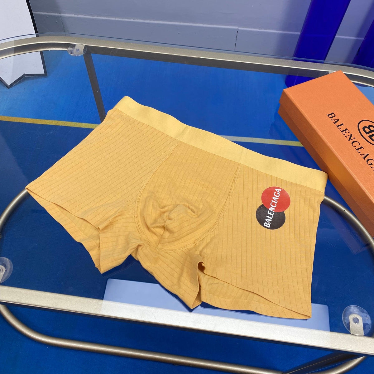 Balenciaga Cotton Circular Patch Details Men's Boxer Briefs - 3-Piece Box