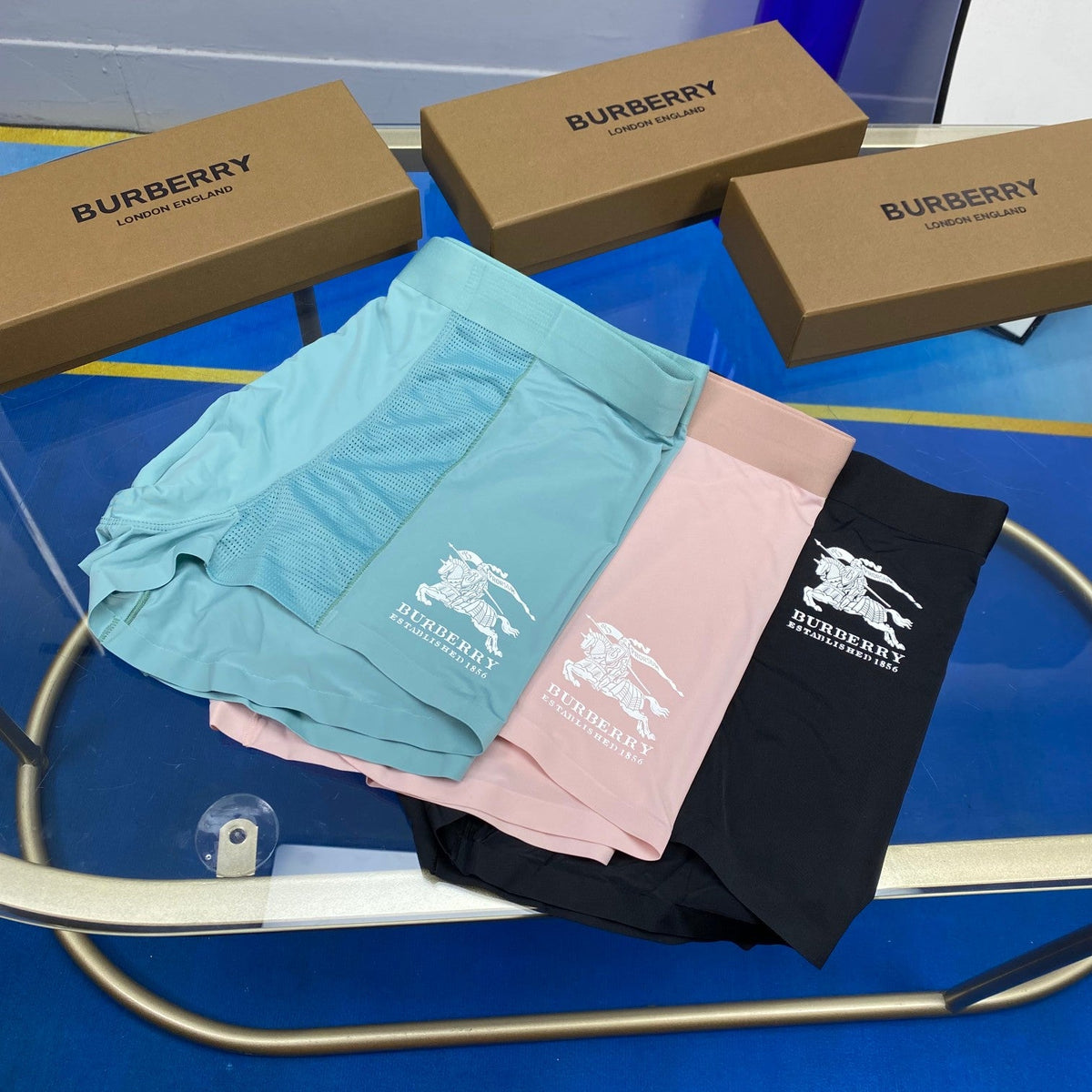 Burberry Horse Graphics Men's Boxer Briefs - 3-Piece Box