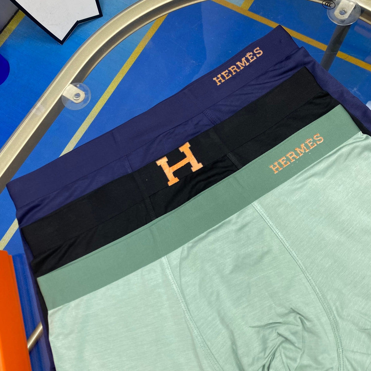Hermes Ice-Silk Men's Boxer Briefs - 3-Piece Box