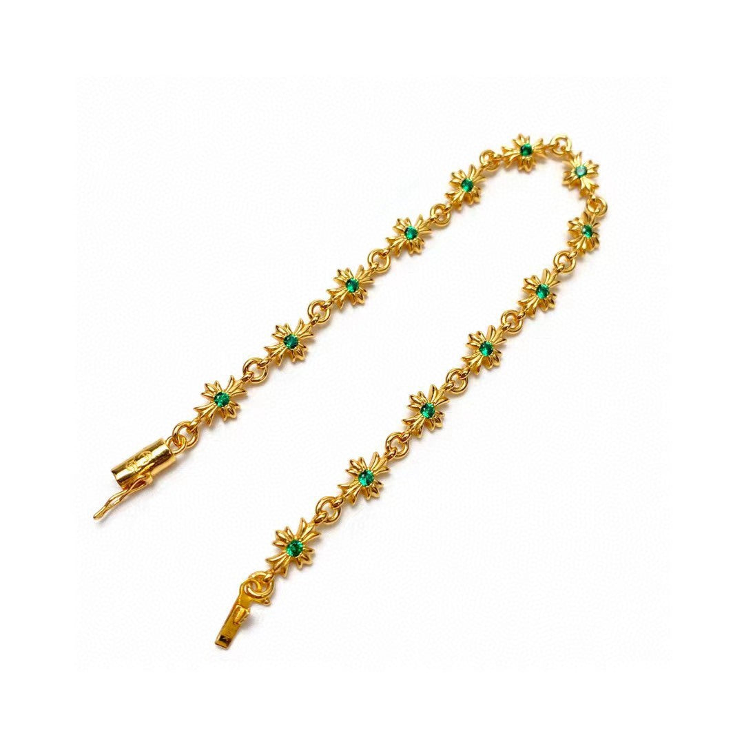 Martin Graham bracelet in polished metal-tone – front product view