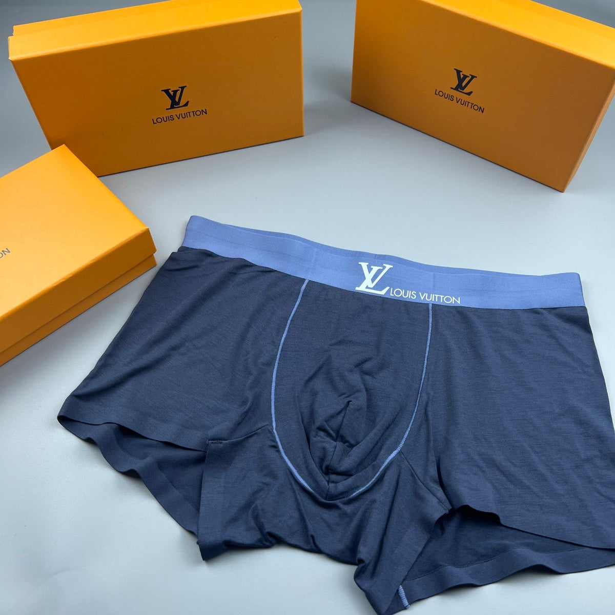 Louis Vuitton Modal Pastel Colour Tonal Waistbands Men's Boxer Briefs - 3-Piece Box